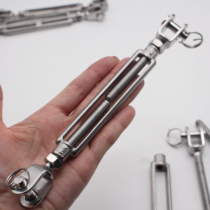 Heavy Duty Turnbuckle 5/16" x 11" Jaw & Jaw,304 Stainless