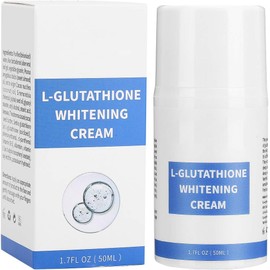 Crema Facial Iluminadora con Glutatión 50 ml, Crema Hidratante Antiedad para el Rostro, Ayuda a Unificar el Tono de la Piel, Reduce la Apariencia de Manchas y Líneas Finas