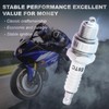 Wai Danie 2Pcs E6TC Motorcycle Spark Plug BP6HS Compatible with