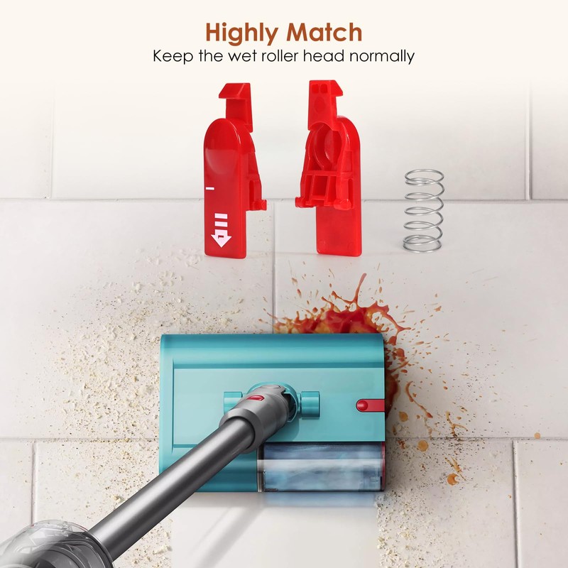 Release Catch with Spring Replacement Kit Compatible with Dyson V12