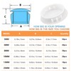Joyangy 6 Sizes White Plastic Hole Plugs Door Screw Cover