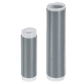 uxcell Silicone Pan Handle Sleeve Set, Heat Resistant Potholder Pot Holders Cover Sleeve for Cast Iron Frying Pan Handle Holder Spatulas, Grey (S+M)