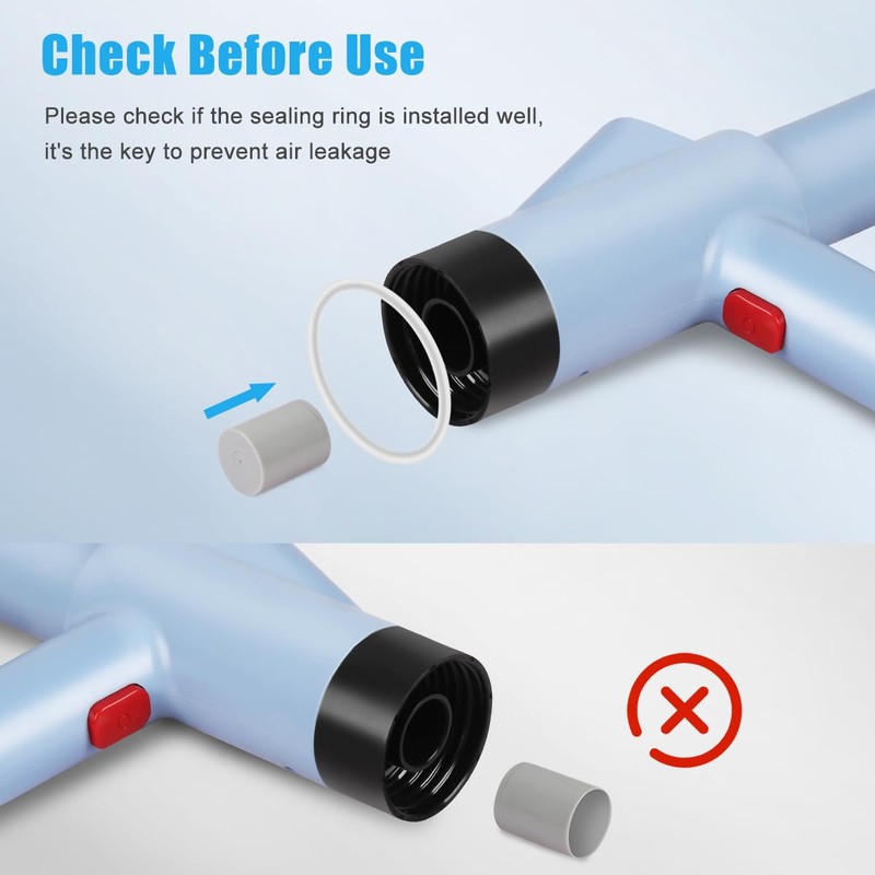 WOHPW Toilet Plunger, High Pressure Toilet Plunger Toilet Auger Air