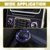 HEVLE Crystal Rhinestone Engine Start Decals, Push to Start Button