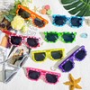 16 Pack Pixeled Sunglasses Bulk Miner Pixel Theme Party Glasses