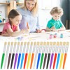 20 Pcs Paint Brushes for Kids, Round and Flat Kids