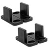 Litoexpe Black Sliding Barn Door Floor Guides Plastic Bypass Door