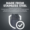 Ion8 Leak-Proof Slim Water Bottle, Stainless Steel, Ash Navy, 600