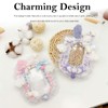 Ruffled Lace Trim Photocard Holder, Plush Badge Holder for ID,
