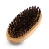 Beard Brush, Men's Natural Faux Wild Boar Bristles Wooden Handle