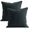 Jeanerlor Pack of 2 24 x 24 Inch Cotton Linen