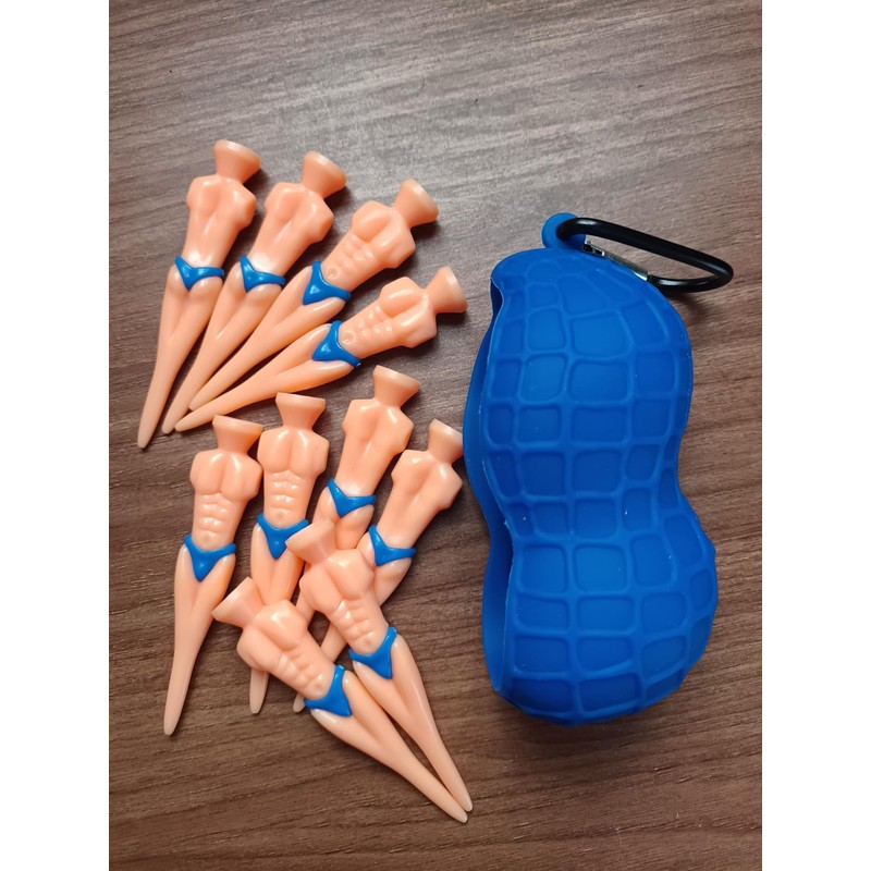 BEAGLE CAT Peanut Golf Ball Case and 10 Macho Mantees