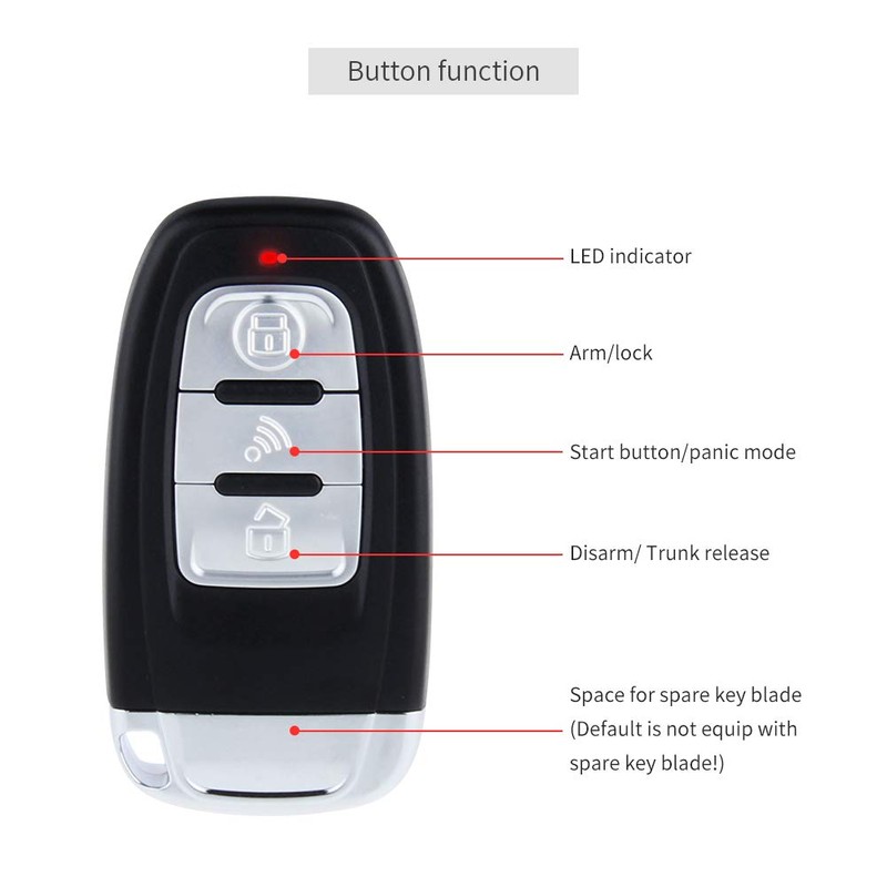 EASYGUARD EC003-1 PKE Passive Keyless Entry Car Alarm System Push