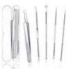 Restars Blackhead Remover Tweezers Acne Remover Antibacterial Stainless Steel Pore