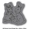 Azeeda A8 'Easter Bunnies' Unmounted Rubber Stamp (RS00017476)