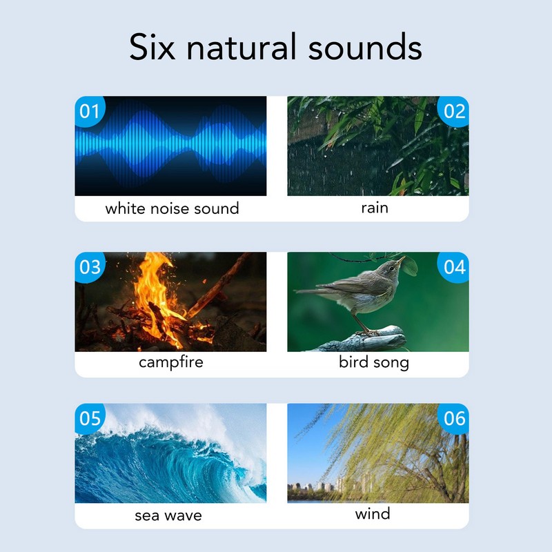 White Noise Sound Machine Relaxing Sounds Bluetooth Portable Adults Baby