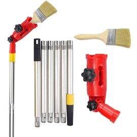 Multi-Angle Paint Brush Extender with Extension Pole Handheld Painting Tool Paint Roller Extender Attachment for Ceilings, Window, Corner Edges