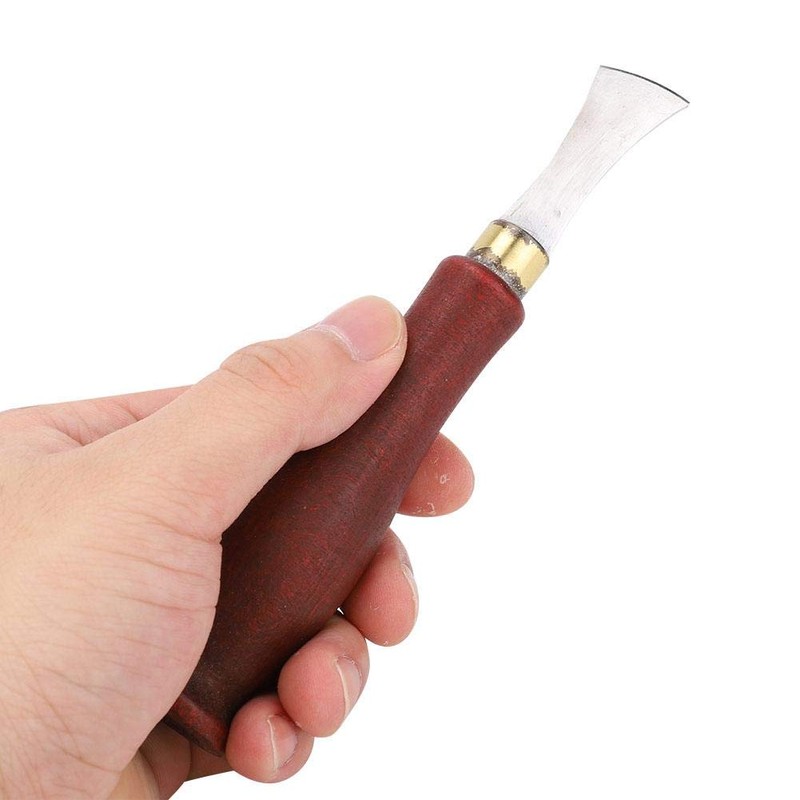 MAGT Leather Edge Creaser, 2.5 mm, Stainless Steel Blade, Wooden