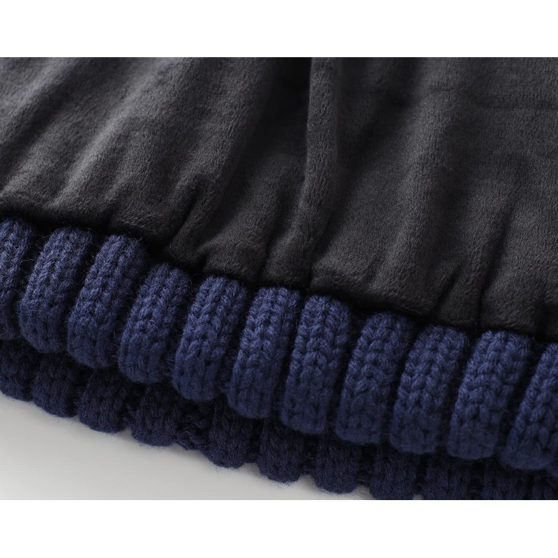 Home Prefer Gorro de invierno para hombre con forro, Azul