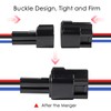 6Pcs 3 Pin Waterproof Connector Electrical Wire Plug Car Auto