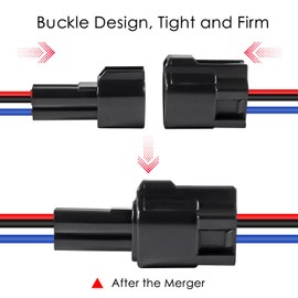 6Pcs 3 Pin Waterproof Connector Electrical Wire Plug Car Auto 3 Way Male Female Quick Disconnect Harness Connectors Plug Socket for Car Truck Motorcycle Marine Boat and Other Wire Connection