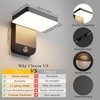 Coinmit Motion Sensor Outdoor Light,Black LED 24W Exterior Motion Porch