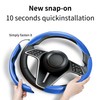 LevChall Carbon Fiber Steering Wheel Cover, 3-Piece Set Anti-Skid Comfortable