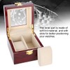 2 Grids Wooden Watch Holder Wristwatch Display Case Jewelry Gift