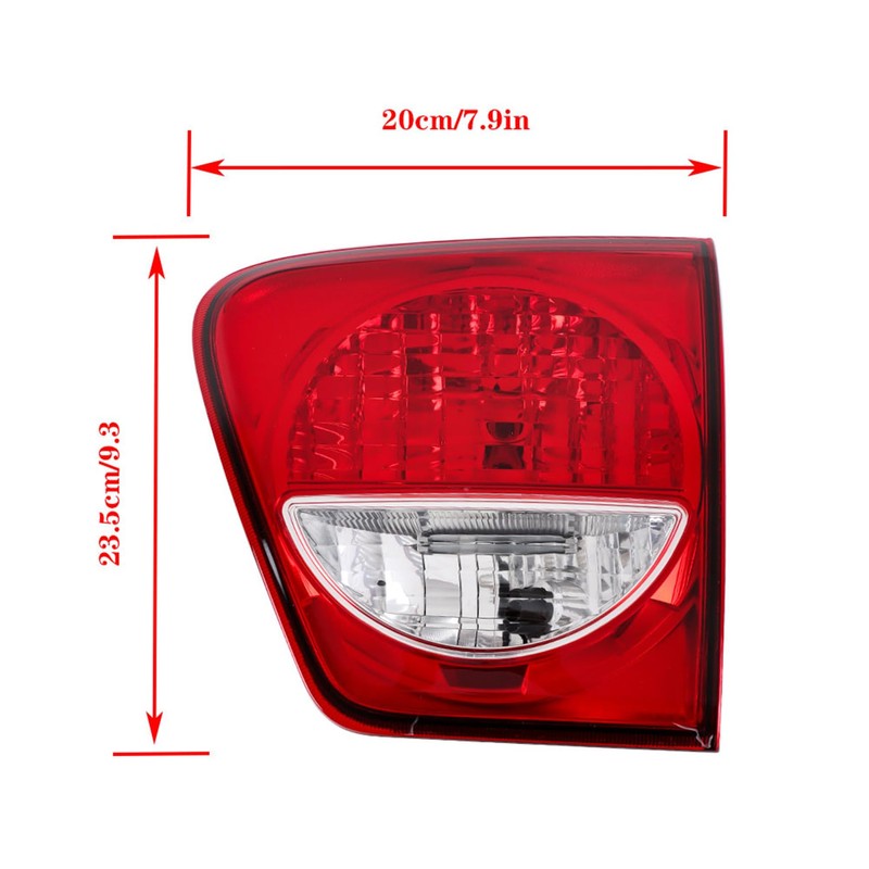 Silscvtt RH Rear Brake Inner Tail Light Assembly Replacement for