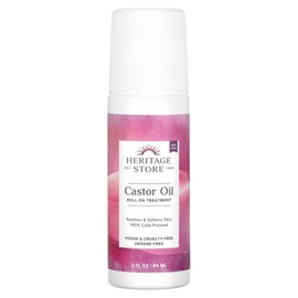 Heritage Store Castor Oil Roll-On, 3 fl oz (89 ml)