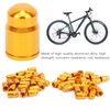 GUB 50Pcs Aluminium Alloy Schrader Valve Cap Bicycle Tyre Nozzle
