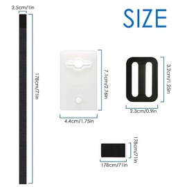 Honeyhouse Universal Mounting Tape for Pool Reel, 8 Pieces/Set Fixing Straps and Clips, Fixed Accessories for Solar Foil Pool Reel