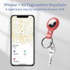 BuFan Airtag Holder with Keychain and Lock, [4 Pack] Funda