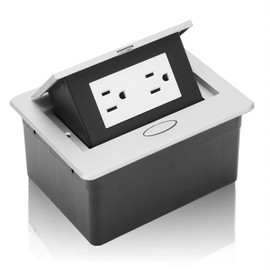 Recessed Outlet, IP40 Waterproof Recessed Power Strip, PC Aluminum Alloy Pop up Outlet for Countertop, Flush Mount Power Strip for Office, Shopping Mall, Home (16A, 110-240V)