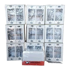 Wiremold New Case LOT of 10x Sets - Wiremold V2444D-2 Divided Device Box 2 Gang (IVORY)
