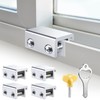 Window Locks for Sliding Windows(4 Sets)-Sliding Window Security Lock with