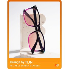 TIJN Blue Light Blocking Glasses for Women Men Clear Frame Square Nerd Eyeglasses Anti Blue Ray Computer Screen Glasses