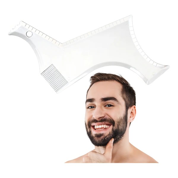 Peine De Barba Guía Plantilla Molde De Afeitado Multiusos F