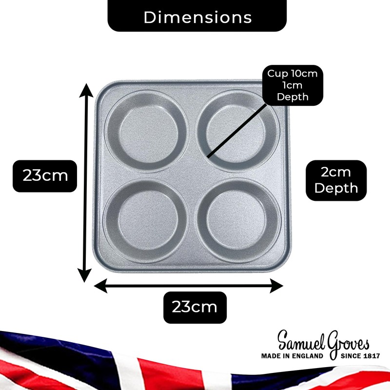 Samuel Groves Giant Yorkshire Pudding Oven Trays Non Stick Made