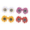PACKOVE 4pcs Flower Sunglasses Plastic Glasses Cosplay Glasses Funny Party