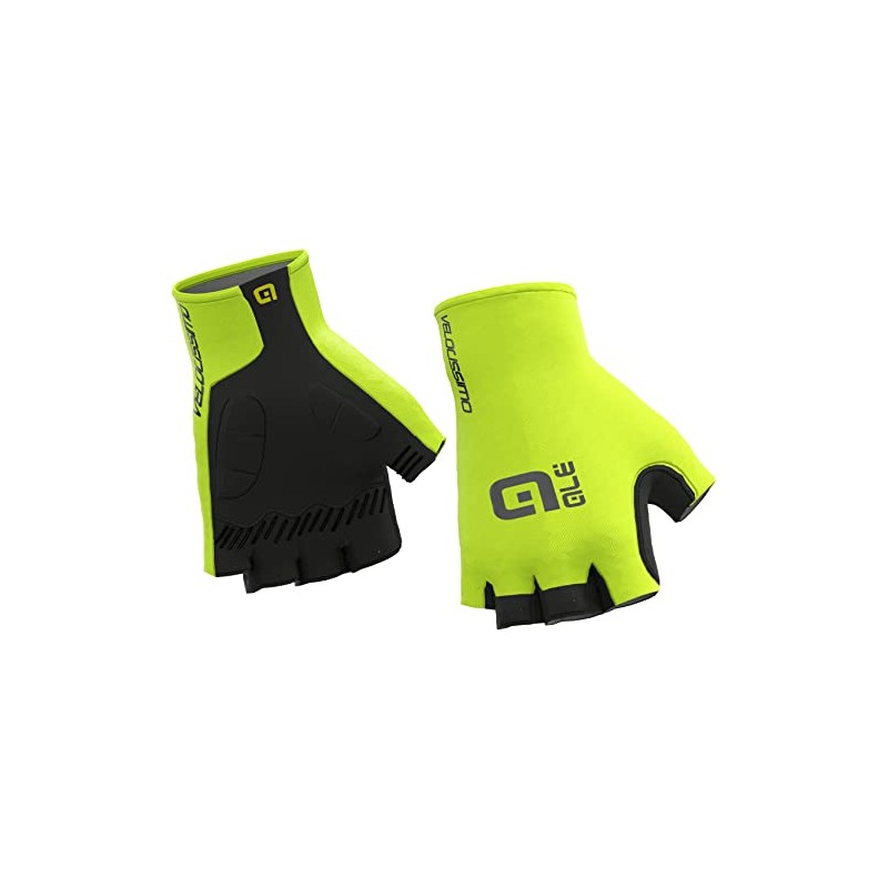 Alé Cycling Unisex Velocissimo Crono Summer Gloves, Fluo Yellow/Black, XXL