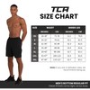 TCA Elite Tech Running Shorts Men's with Zip Pockets, black,