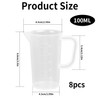 Pack of 8 Measuring Cups 100 ml Measuring Cups Plastic