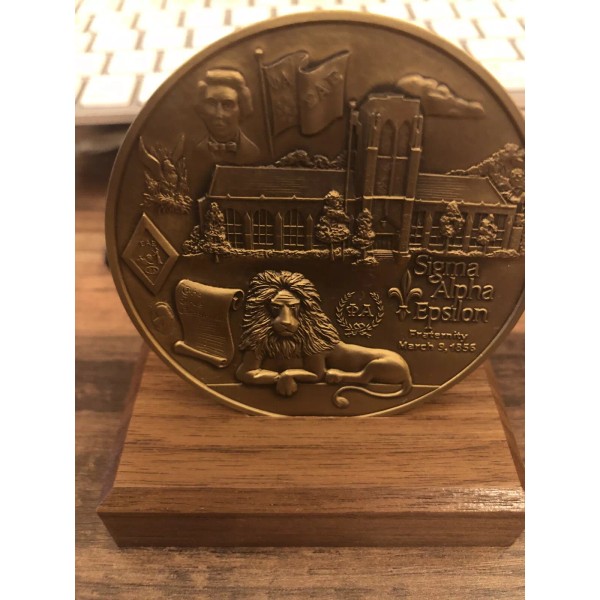 Sigma Alpha Epsilon- SAE - Medallion / Paperweight 3” Diameter