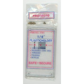 Protecto 1/4" - SCREWDOWN RECESSED 4-SCREWS Standard Trading Card Holder 3x5