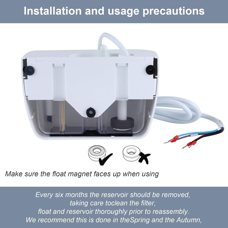 Mini Split Condensate Pump, AC Hvac Silent Condensate Pump, 100-240V,