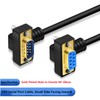 GXMRHWY DB9 RS232 Serial Port Cable Down Right Angle Male