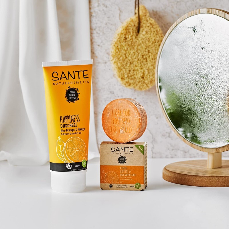 SANTE Naturkosmetik Solid Soap for Douching for Delicate Skin, Vegan