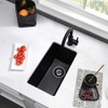 10 Inch Black Bar Sink Undermount-VASOYO 10x18 Quartz Small Kitchen