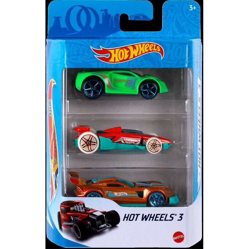Hot Wheels 3 Car Pack, Multipack of 3 Hot Wheels
